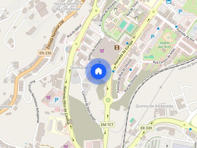 Arrendo apartamento T2 Covilha Serra Shopping