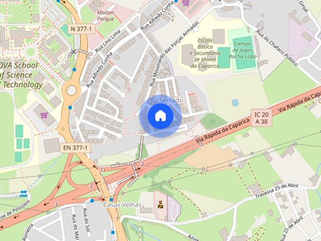 Arrendo estudio 5min da FCT em zona calma Almada