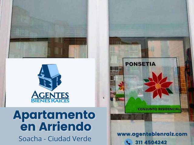 ARRIENDO APARTAMENTO SOACHA CIUDAD VERDE CONJUNTO PONSETIA