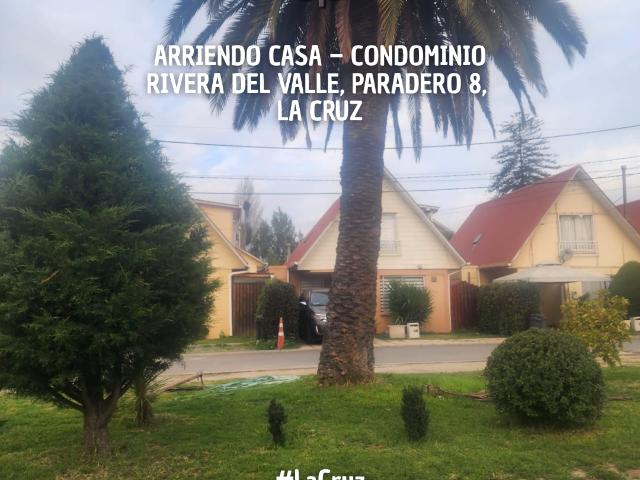 Arriendo Casa – Condominio Rivera del Valle, Paradero 8, La Cruz