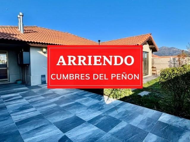 Arriendo Casa Puente alto hacienda el peñon