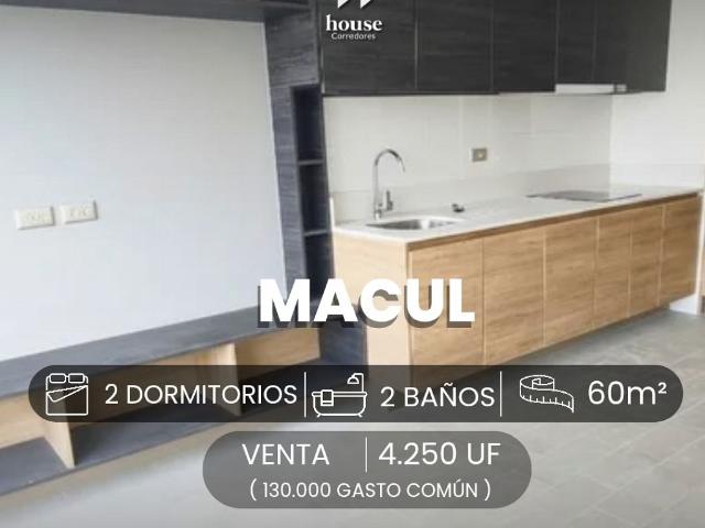 VENTA DE HERMOSO DEPARTAMENTO COMUNA MACUL