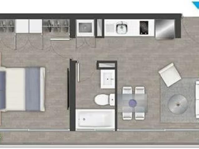 Arriendo de Departamentos en Coyhaique | Se arrienda Departamento Santiago Centro 1 dormit 1 Dormitorios por CLP 360000.00