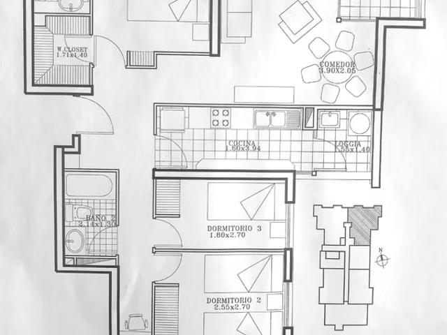 Departamentos en arriendo en San Miguel | Amplio y cómodo depto 3D+2B NorOriente y estacionamiento 3 dormitorios por CLP 620000.00