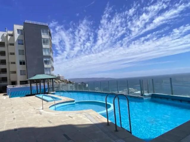 Arriendo depto 1 dorm. 1 baño vista al mar en reñaca