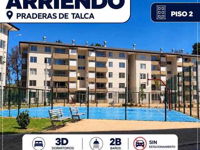 Arriendo Depto 3d + 2b I Praderas De Talca