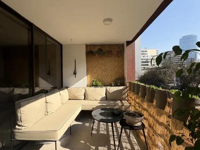 Arriendo depto amoblado 2d 2b 1e / el golf / las condes