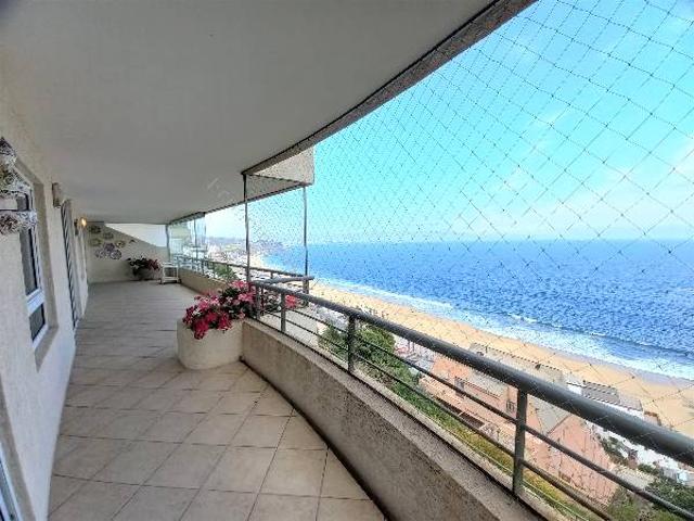 Arriendo Depto Amoblado Con Vista Al Mar, Reñaca