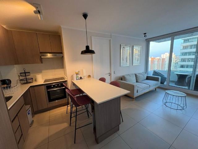 Arriendo depto amoblado mariposa 2d+2b+1 est+terraza+bodega