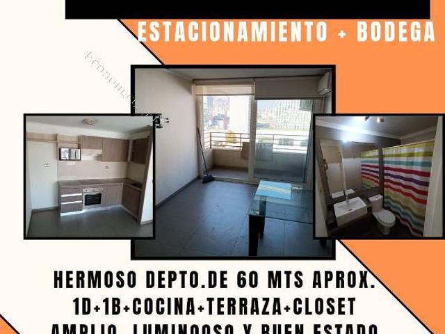 ARRIENDO DEPTO / ESTAC. / BODEGA / TERRAZA / AMPLIO