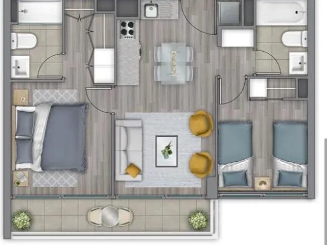 ARRIENDO DEPARTAMENTO 2D,2B, SAN BERNARDO