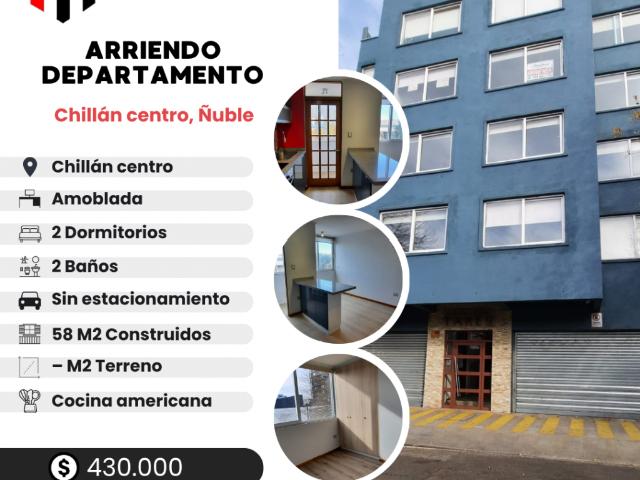 ARRIENDO DEPARTAMENTO CHILLAN CENTRO