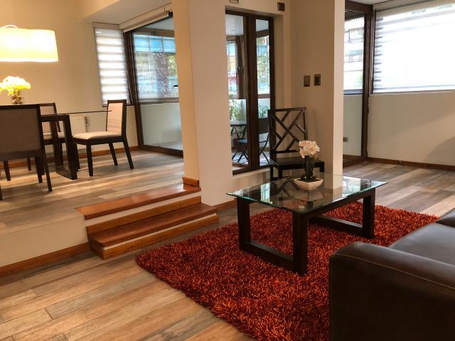 Arriendo Departamento Amoblado, Barrio el Golf, Las Condes