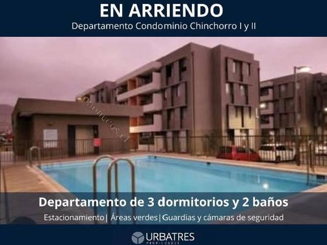 Arriendo departamento en Condominio Chinchorro Norte I y II