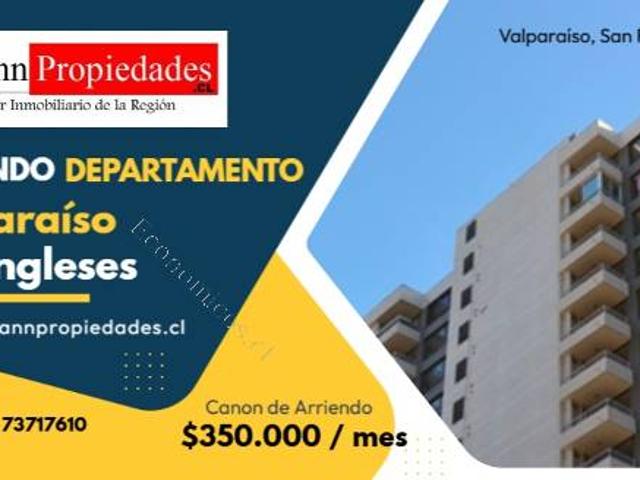 Arriendo departamento en Valparaiso. Los Ingleses