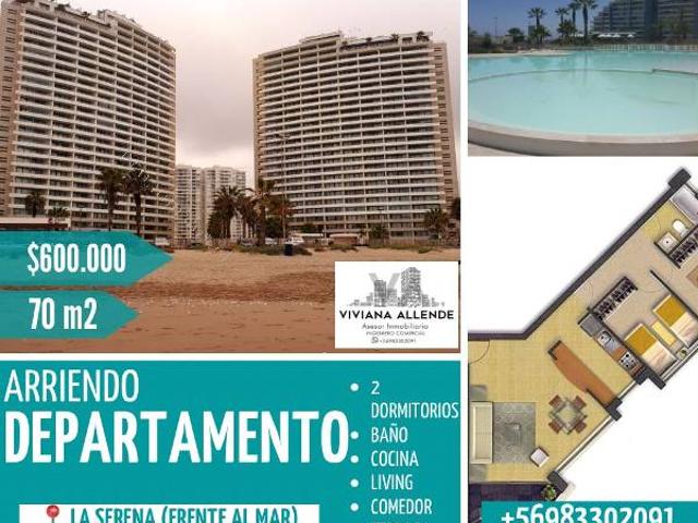 Arriendo Departamento frente al Mar ubicado en La Serena