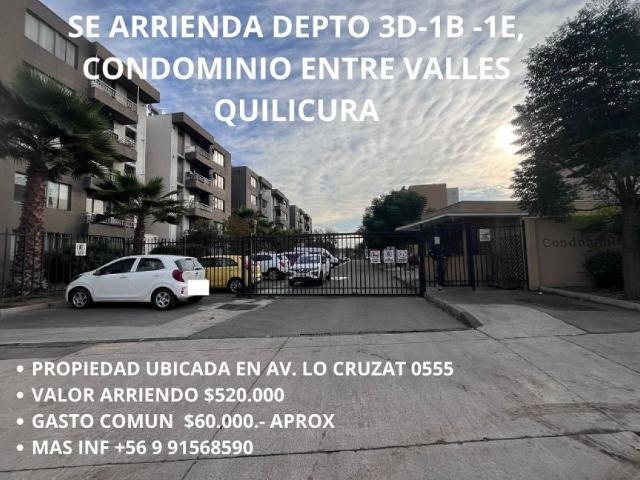 Arriendo departamento quilicura arriendo departamento 3d 1b 1e quilicura