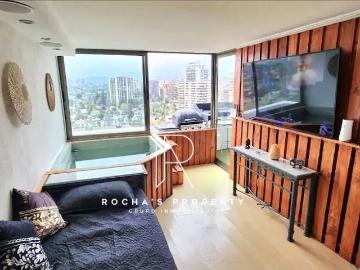 Arriendo Departamento ñuñoa exclusivo depto con jacuzzi ggcc inc