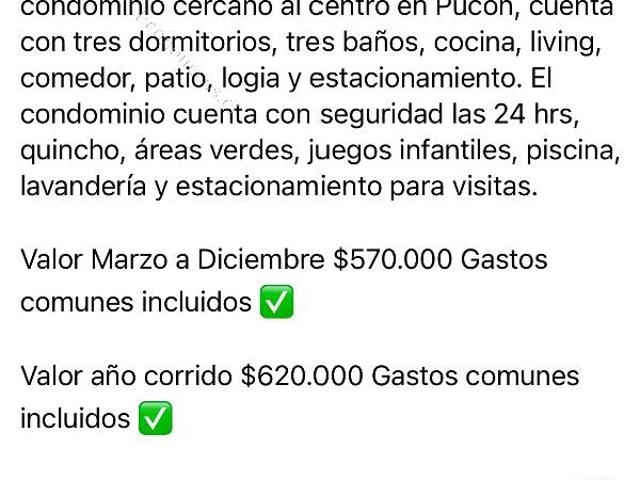 Arriendo en Pucón