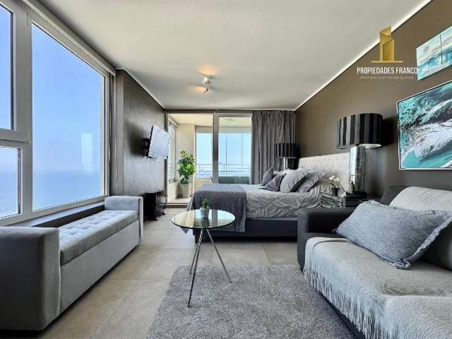 ARRIENDO LOFT MODERNO 1D 1B VISTA AL MAR REÑACA NORTE