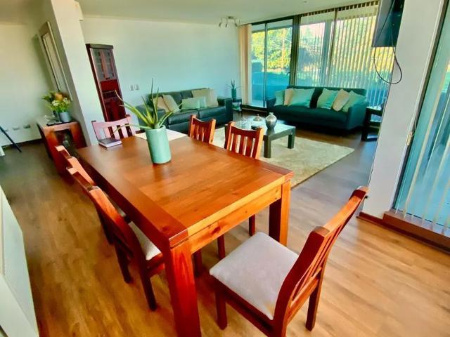 Arriendo luminoso departamento amoblado lomas san andres