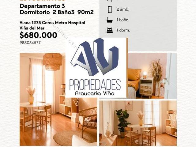 Arriendo marzo dic 2025 depto 3d 2b Viña del Mar