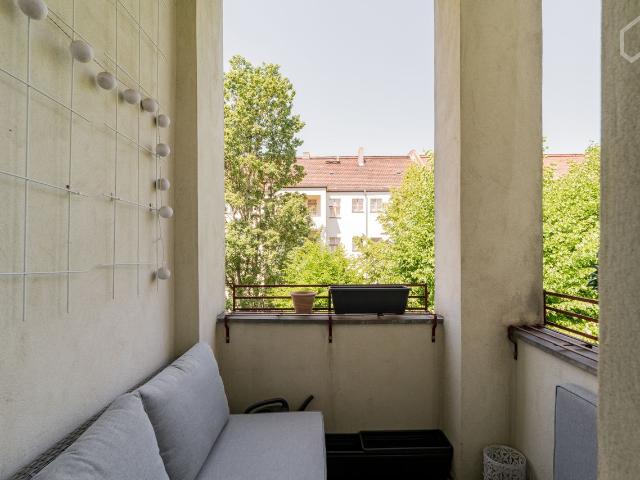 Art Nouveau Charm with Your Own Balcony – Quiet 2 Room Flat in Prenzlauer Berg, Berlin Amsterdam Apartments for Rent