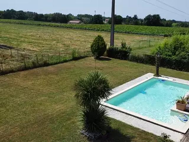 Arveyres 33500 Achat / Vente maison 6 pièces t6 au dernier étage piscine