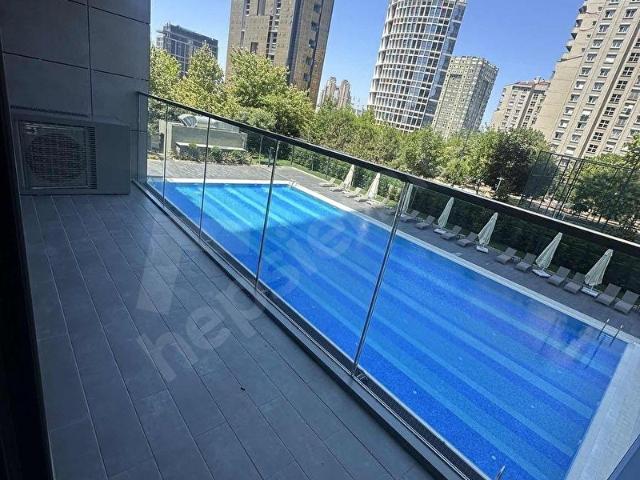 ATAŞEHİR MODERN GENİŞ BALKONLU HAVUZ BAŞI KİRALIK 3+1
