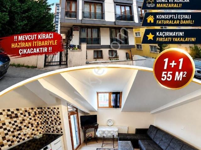 Ataşehir İnönü'de, Faturalar Dahil Adalar Manzaralı 1+1 Eşyalı Çatı