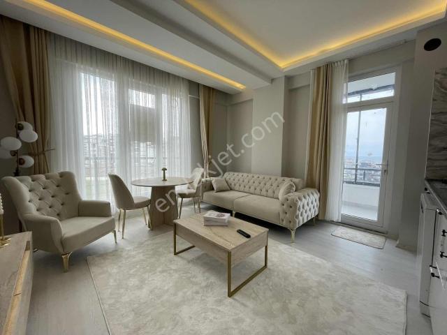 Atakum Körfez'de Deniz Manzaralı İskanlı Ful Eşyalı Lüks 1+1