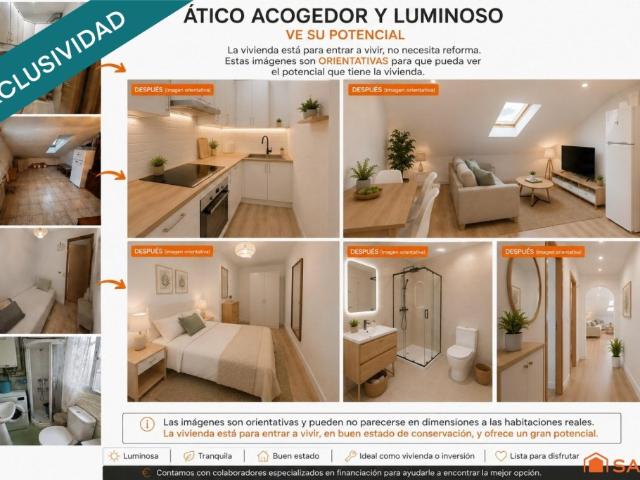 Ático acogedor y luminoso en pleno Ávila