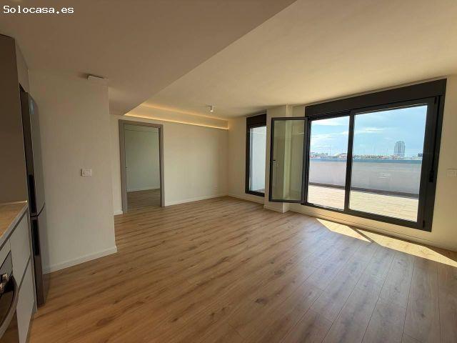 Atico con 2 habitaciones y terraza grande en Avenida de Francia
