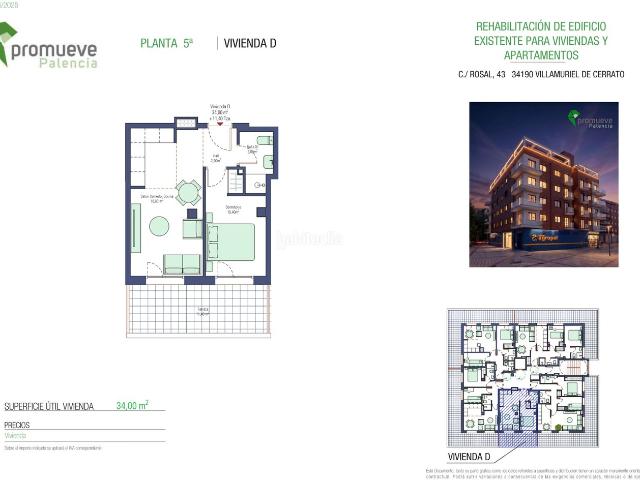 Ático en venta en Villamuriel de Cerrato. VIVIENDAS OBRA NUEVA EN VILLAMURIEL. Áticos Villamuriel de.