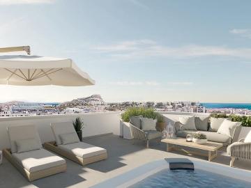 Ático en venta en Alicante / Alacant, Alicante Costa Blanca
