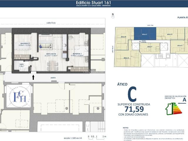 Ático en venta en Aranjuez, Centro. OBRA NUEVA EDIFICIO STUART 161 ARANJUEZ AT C. Áticos.
