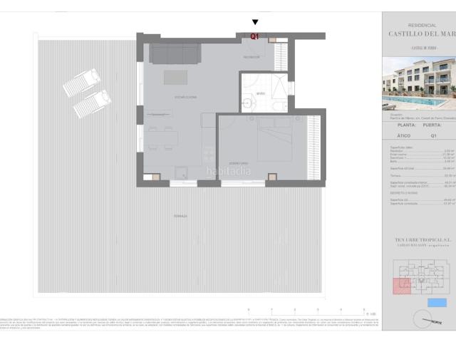 Ático en venta en Castell de Ferro. Atico Q1 Nueva Promoción Castillo del Mar 2027. Áticos Castell de.