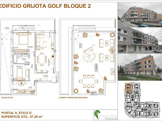Ático en venta en Grijota. VIVIENDA EN URBANIZACIÓN GRIJOTA GOLF PALENCIA. Áticos.