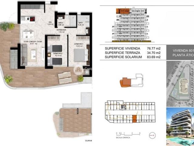 Ático en venta en Guardamar del Segura, Alicante Costa Blanca