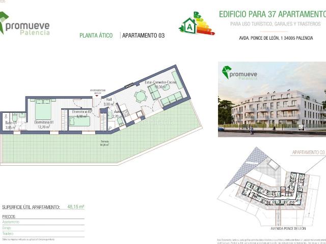 Ático en venta en Palencia, Allende el Río. APARTAMENTOS PREPARADOS PARA USO TURÍSTICO. Áticos.