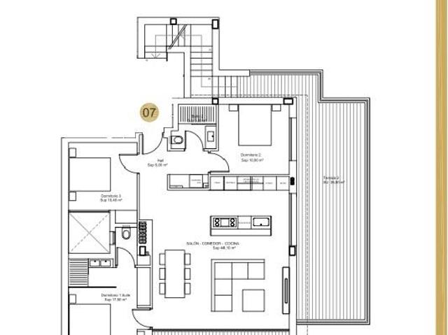 Ático en Las Colinas Golf, Orihuela Costa 118m² Orihuela