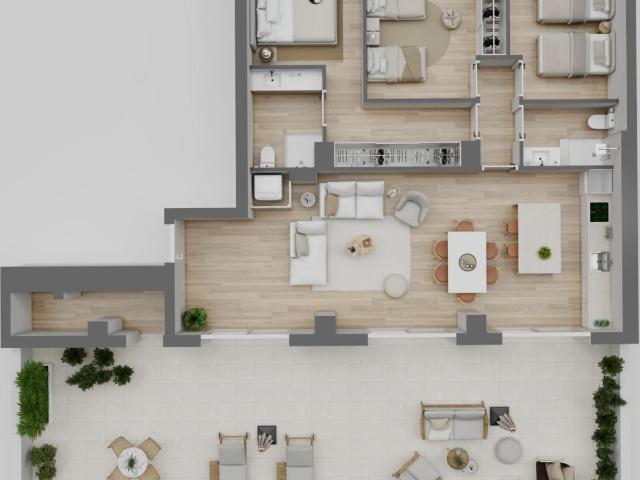 Ático exclusivo de OBRA NUEVA con espectacular terraza de 93 m2 en Quart de Poblet