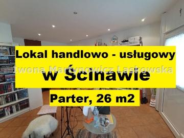 Atrakcyjny lokal usługowy 25,87 m2 w Ścinawie