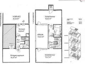 Atriumreihenhaus mit Wow Effekt – stilvoll wohnen mit 51 m² Außenfläche