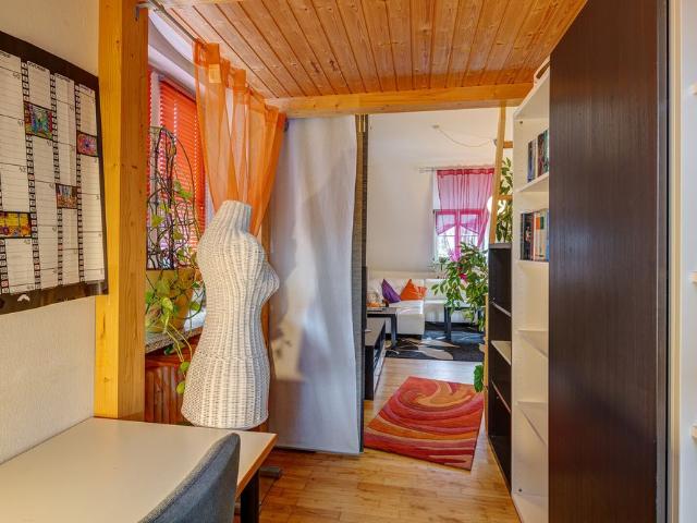 Attic apartment with view of the inner courtyard