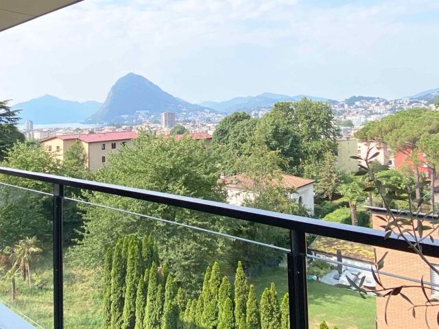 Attico 4.5 locali con vista lago in vendita a Pregassona