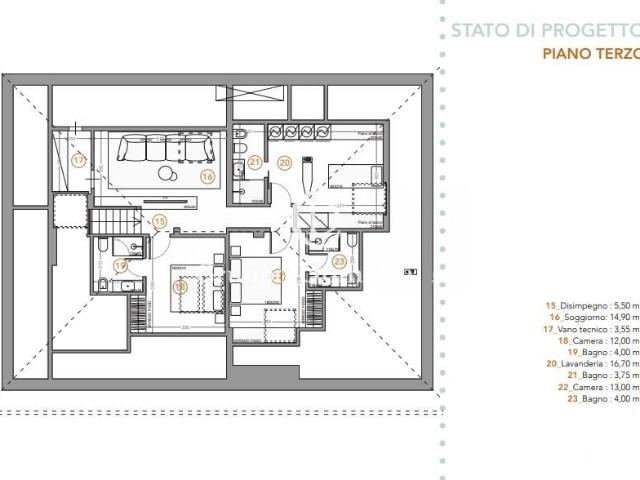 Attico in vendita a Forte dei Marmi piazza Guglielmo Marconi