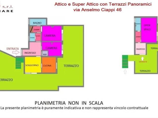 Attico / Mansarda in affitto a Roma RM