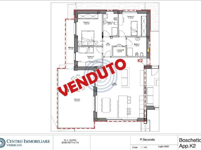Attico / Mansarda in vendita a Bernareggio MB
