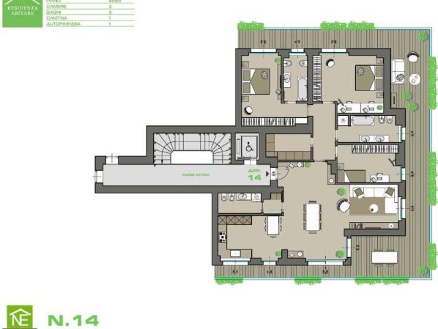Attico / Mansarda in vendita a Bergamo BG